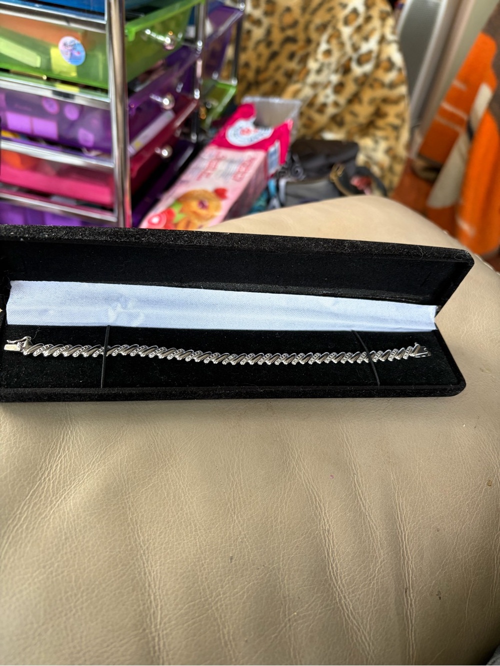 Sterling Silver Twisted Rope Bracelet - Shiny Chain Bracelet 7” in Length.  New!